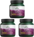 Swanson Premium Brand Msm Powder - Ready-Mix & Χωρίς άρωμα 1 lb Pwdr 3 Pack
