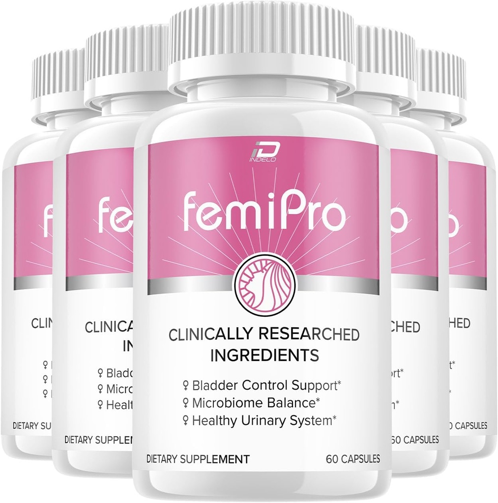 FemiPro Supplement - Probiyotik Femi Pro Pills, FemiPro 24 Saat Destek Mikrobiyome Probiyotik Urinary Control Health, Femie Pro Yorumlar (5 Pack - 300 Capsules)