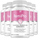 FemiPro Supplement - Probiyotik Femi Pro Pills, FemiPro 24 Saat Destek Mikrobiyome Probiyotik Urinary Control Health, Femie Pro Yorumlar (5 Pack - 300 Capsules)