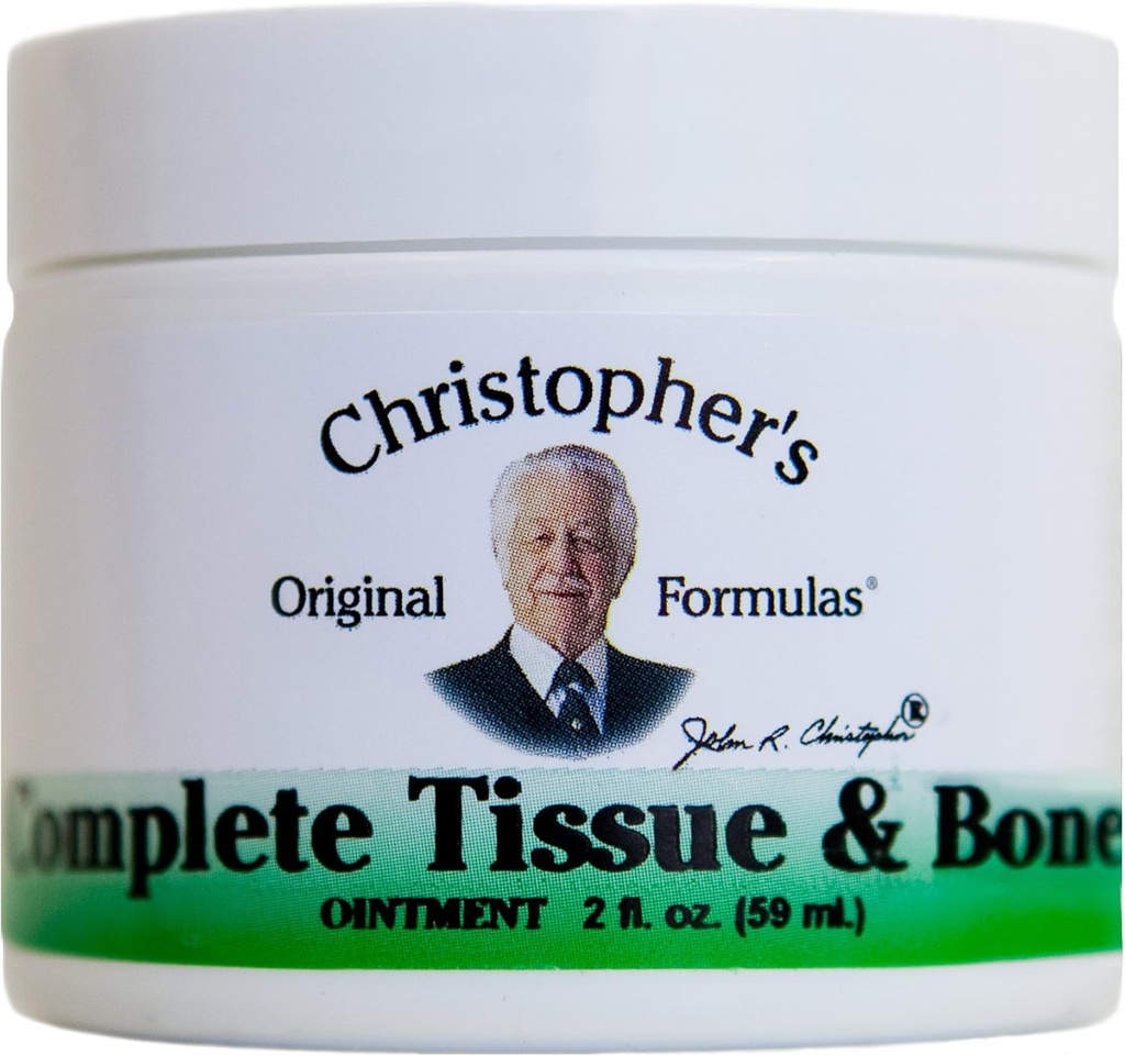 Christopher's Original Formulas Complete Tissue & Obone Ointment, βοτανικό μείγμα για δέρμα & συνδετικό ιστό, 2 oz Jar