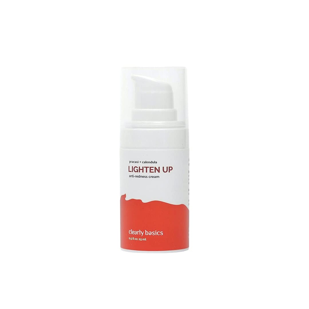 Açıkçası Temels Lighten Up Redness Recovery Cream, Relieves Itchy ve Irritated Skin, Chamomile, Calendula ve Bisabolol ekstraları için formüle edilmiştir, 15 ml