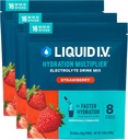 Sıvı I.V.® Hydration Multiplier - Strawberry | Elektrolyte Toz İçecek Mix | 3 Pack (48 Hizmet)