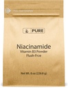 PURE ORIGINAL INGREDIENTS Niacinamid (8oz) Flush-Free Vitamin B3 Toz, Diyet Supplement