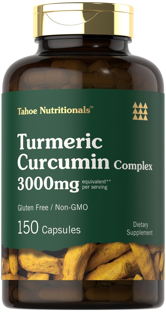 Turmeric Curcumin 3000 mg | 150 Capsules | Turmeric Supplement with Black Pepper Extract | Non-GMO, Gluten Free Herbal Kompleksi