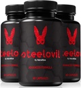 (3 Pack) Χαλύβδινες κάψουλες για τους άνδρες, Επίσημη Χάπια Steelovil για την πλήρη υποστήριξη, Όλα τα φυσικά αρσενικό συμπλήρωμα για την υποστήριξη της ενέργειας και τη συνολική υγεία, χάλυβα Ovil Pastillas Κριτικές (180 κάψουλες)