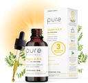 Pure Therapro Rx Vegan A-D-K Drops 10 Ml, ABD'de Yapıldı | 3 Ay Supply | Vitamin A (Palmitate), Liposomal Vitamin D3 (Pureshine), Liposomal Vitamin K2 (MK-4 & MK-7) Desteği Immunity & Bone Health