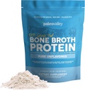 Paleovalley 100% Grass Fed Beef Broth Protein Powder - Πλούσιο σε κολλαγόνο πεπτίδες για τα μαλλιά, το δέρμα, την υγεία των οστούν, και κοινή υποστήριξη - 15g πρωτεΐνη ανά υπηρεσία - Δεν Γλουτένη ή ΓΤΟ