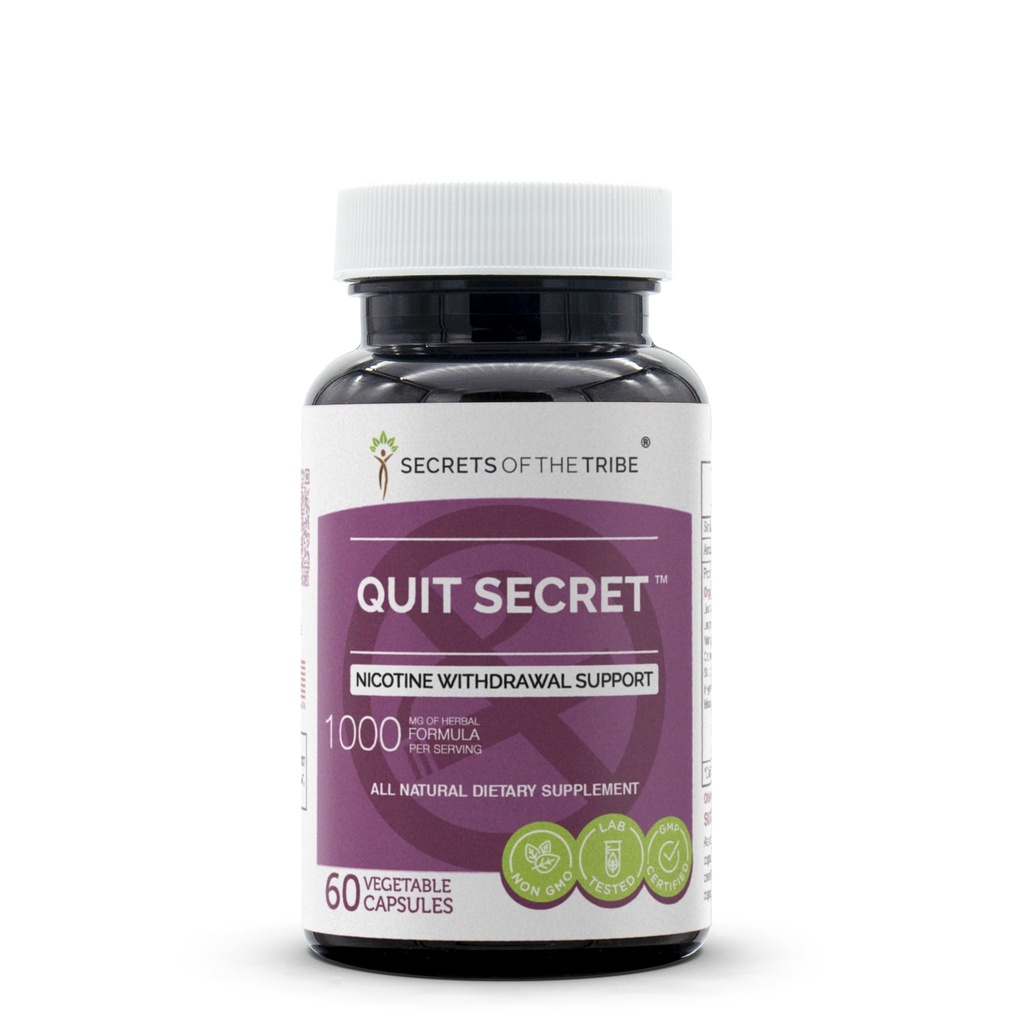 Kabilenin Sırları - Oldukça Gizli, Nicotine Withdrawal Support, Herbal Supplement Blend (60 Capsules)