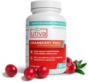 Utiva Cranberry PACs - Klinik olarak Studied Malzemeler 36 mg PACs Ekstraksiyon - Kadınlar için UTI Önleme - Urinary Tract Health - Cranberry Supplement Pills for Bladder Health, 30 Vegi Capsules