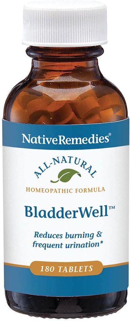 Yerli Remedies Bladderh Tabletleri - Doğal Evopatik Yanma ve Frequent Urinasyon için Formula - Destekler Bladder Health - 180 Tabletler