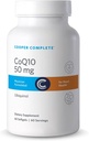 Cooper Complete - CoQ10 50 mg - CoEnzyme10 Ubiquinol Supplement - 60 Softgels ανά φιάλη. Συσκευασία των 2