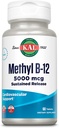 KAL B12 Mecobalamin 5000 Telefon, Sağlıklı Enerji, Metabolism, Nerve & Red Blood Hücre Desteği, * Hızlı Dissolve ActivMelts, Optimal Aborps, Natural Raspberry Flavor, 90 Hizmet, 90 Micro Tabs