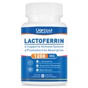 Συμπλήρωμα Lactoferrin 1200mg για Υγιή Ανοσολογική Υποστήριξη-Χωρίς Γλουτένη, Χορτοφαγικά - 60 Softgels