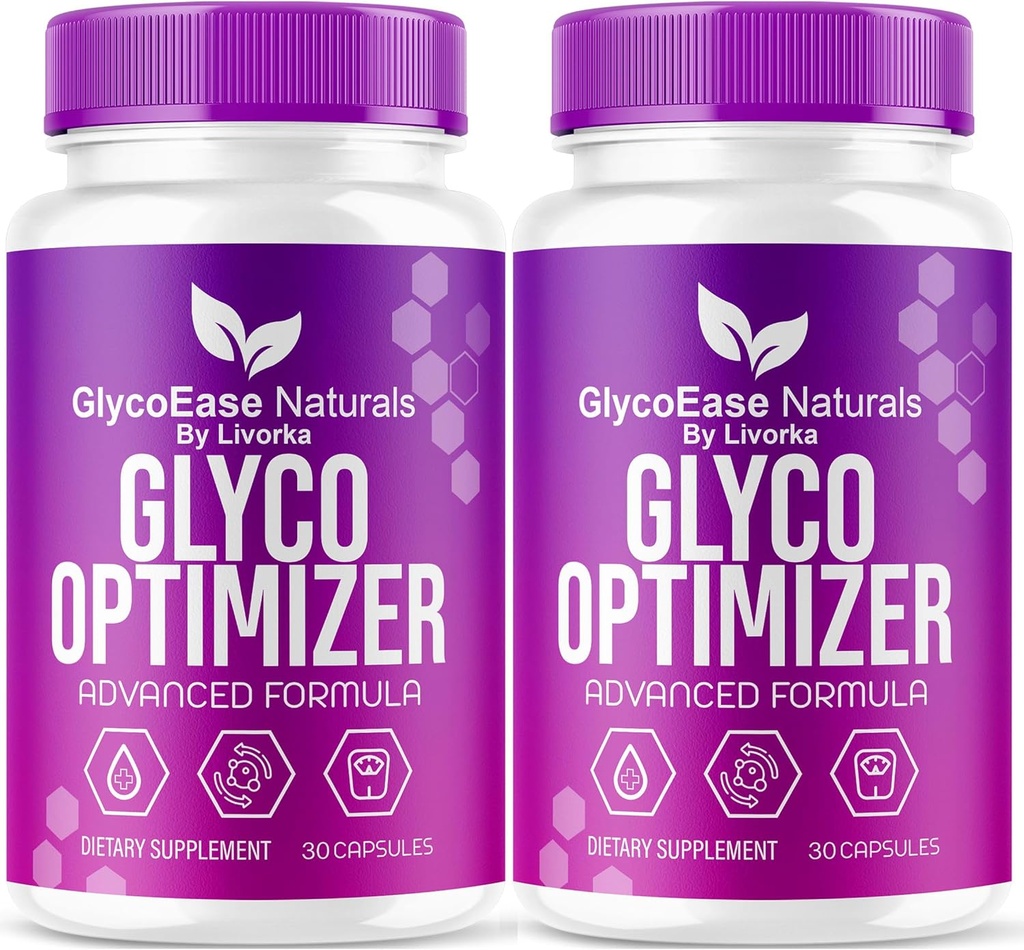 (2 Pack) GlycoEase Glyco Optimizer - Official GlycoEase Pills Natural Supplement Support, Glycoease Premium Naturals Capsules, Glycoeas Advanced Formula Reviews, 60 Capsules for 2 Months