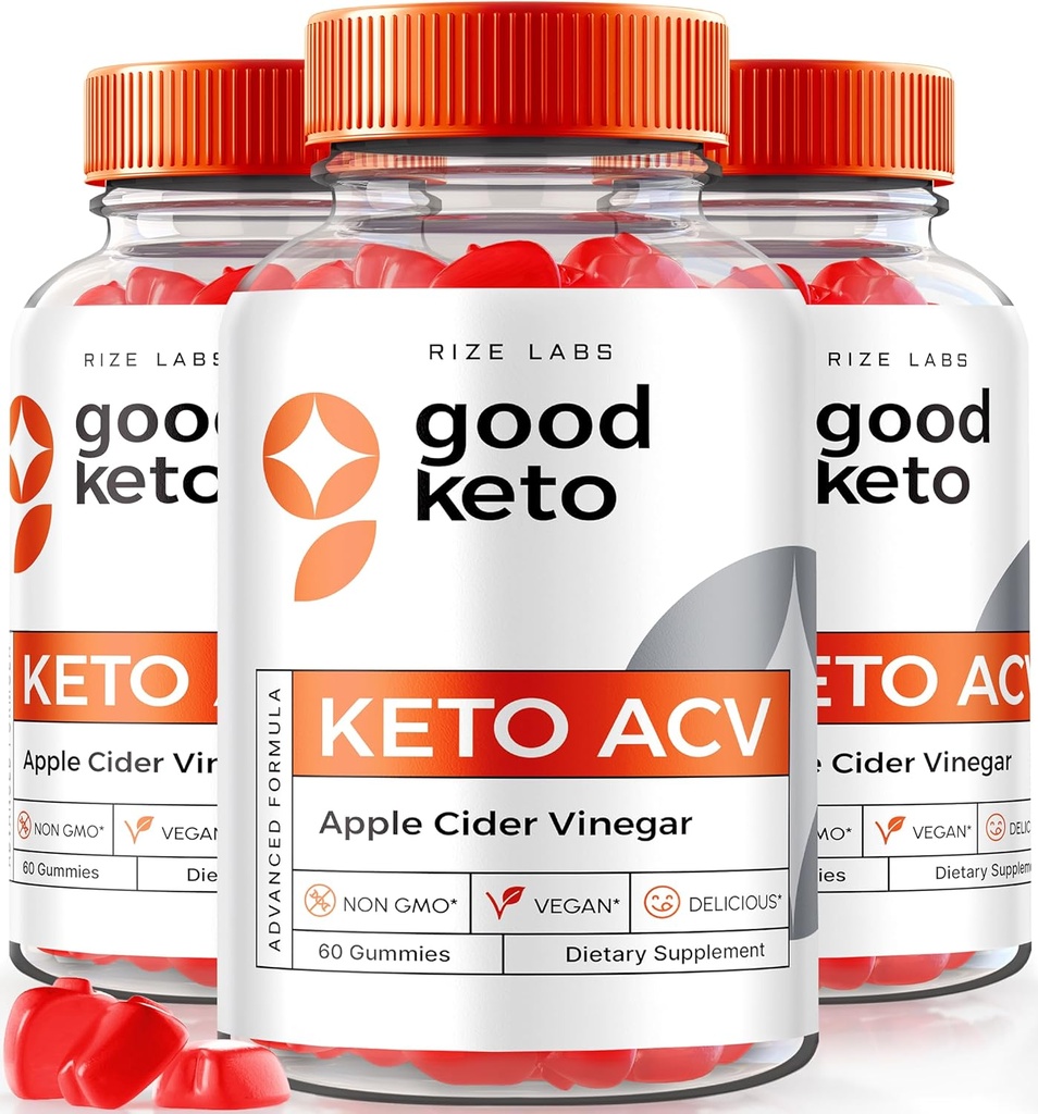 Laboratuvarları - Gelişmiş Kilo kaybı için Good Keto ACV Gummies, All Natural, Premium Formula, Apple Cider Vinegar Supplement (180 Gummies)