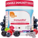 Zahler Kids Immune Support Supplement with Elderberry, Zinc and Vitamin C D3 A - Μασώμενα δισκία σταφυλιού - Kosher for Kids Ηλικίες 4 και Up, 60 Count