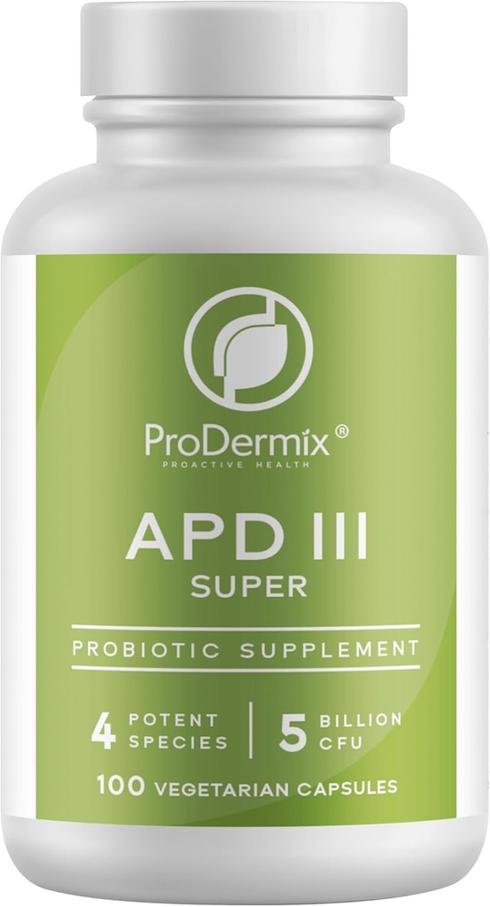 Kosher APD III Probiyotik Supplement, Destekler Occasional Constipation, Diarrhea, Gas & Bloating, 5 Milyar CFUs Bakım 100 Vegetarian Capsules