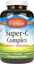 Carlson - Super-C Kompleksi, C + Bioflavonoyaklar, Immune Function & Optimal Wellness, Antioksi, 250 Vegetarian Tabletler