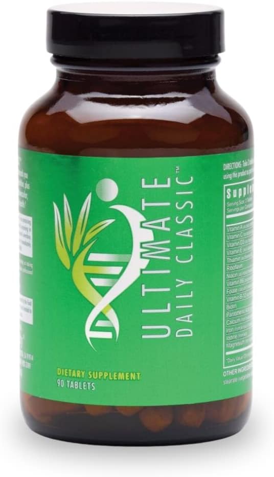 Youngevity Ultimate Daily ClassicTM Tabletleri - Tamam Vitaminler, Mineraller, Amino Asitler ve Botanikler - Kadınlar ve Erkekler için Çokvitamin - 90 Tablet