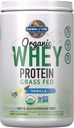 Life Grass Fed Whey Protein Toz Vanilla - Kadınlar ve Erkekler için 21g Protein - 12 Hizmet - Gluten Ücretsiz, GMO, Kosher, Humane, RBST & rBGH Hormonları Ücretsiz