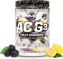 PMD Sports ACG3 Fully Charged - Electrifying Pre Workout Powder - High Energy & Pump Pre Workout for Men and Women to Maximize Focus, Endurance & Performance - BlackBerry Lemonade (30-60 Servings)