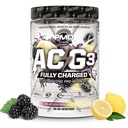 PMD Sports ACG3 Tam şarj edildi - Elektrikli Pre Workout Toz - High Energy & Pump Pre Workout for Men and Women to Maxising Focus, Endurance & Performance - BlackBerry Lemonade (30-60 hizmet)