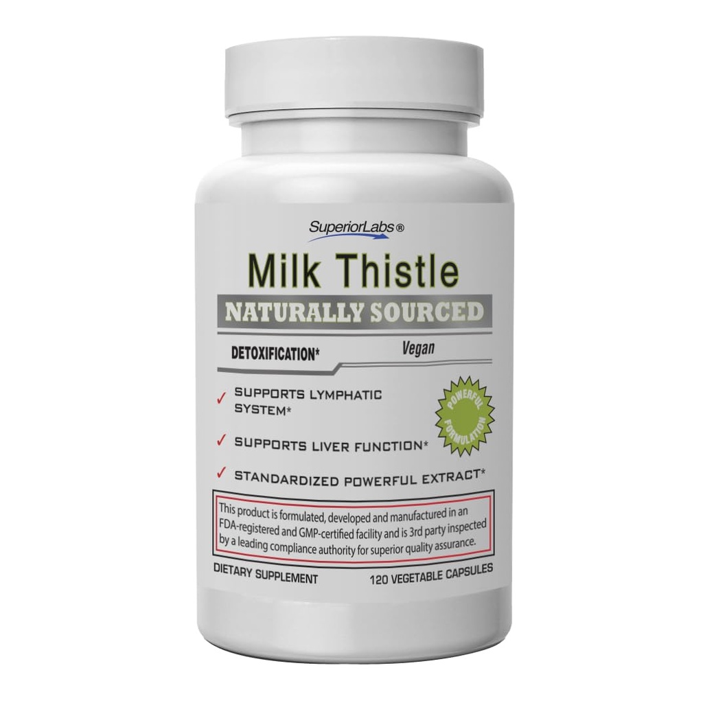 Üstün Laboratuvarlar Süt Butle NonGMO -% 80 Silymarin Flavonoids - Sağlıklı Yaşamcı için Güçlü Formula, Kidney, Detox ve Fonksiyonl, Enerji - 250 mg 4:1 Ekstra 1000 mg, 120 Sebze Caps
