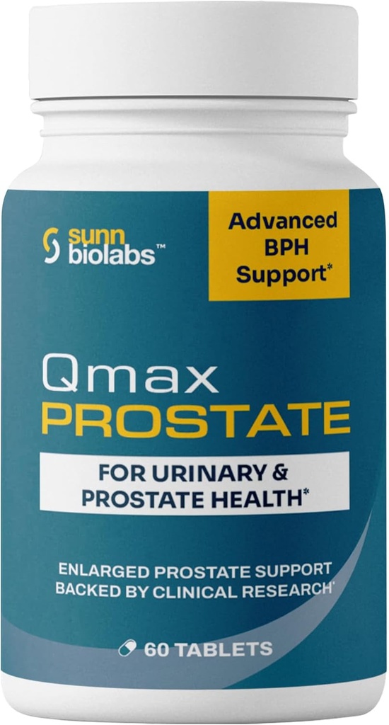 Qmax Prostate with Premium Saw Palmetto - Doktor BPH, Enlarged Prostate ve Urinary Flow Support - Prostate Health for Men