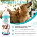 Köpek ve Kediler için Kulak Temiz, Köpek Kulakları Saç Kesme Toz, Pet Ear Enfeksiyon Tedavisi, Etkili Bir Şekilde Debris, Waxy, Buildup ve Ear Odor, Soothes Itchy & Inflamed Ears