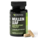 Respiratory Health için Mullein Leaf Capsules - 5000 mg Lung Support ve Immune Function - 30 Kont - Vegan, Non-GMO Capsules - Herbal Supplement for Daily Wellness - 1 Ay Supply