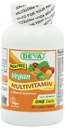 DEVA Vegan Iron-Free Multivitamin & Mineral Supplement, Green Food Mix, Spirulina, Chlorella, Ashwagandha, Broccoli, 90 Tabletler