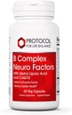 PROTOCOL FOR LIFE BALANCE B Complex Nöro Faktörleri - C, Alfa-Lipoic Acid, CoQ10 ve daha fazlası - 60 Veg Caps