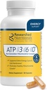 Araştırmalı Beslenme ATP 360 - Mitochondrial Supplements to Support Entire Energy Rise & Hücre Membranları - Klinik Olarak Araştırmalı ATP Supplements, High Dose CoQ10, R-Lipoic Acid & PQ, 90 Capsules