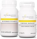 Integrative Therapeutics Bundle with Cortisol Manager, 30 Tablets - Buffered Vitamin C Capsules 1,000 mg, 60 Vegan Capsules - Stress Supplement with Ashwagandha* - Immune Supplement with Antioxidants*