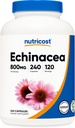 Nutricost Echinacea 800 mg, 240 Capsules - Vegetarian Caps, Non GMO, Gluten Free, 120 Hizmetler
