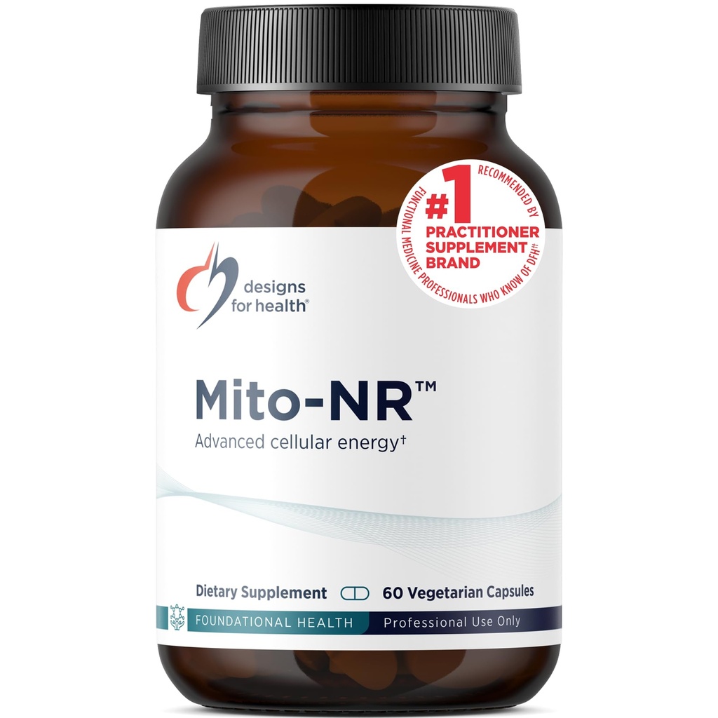 Designs for Health Mito-NR - Νικοτιναμίδιο Ριμποζίδιο (Συμπλήρωμα NAD) με COQ10 + Trans Geranylgeraniol - NR + GG συμπλήρωμα για την υποστήριξη της υγείας των κυττάρων του μιτοχονδριακού (60 κάψουλες)