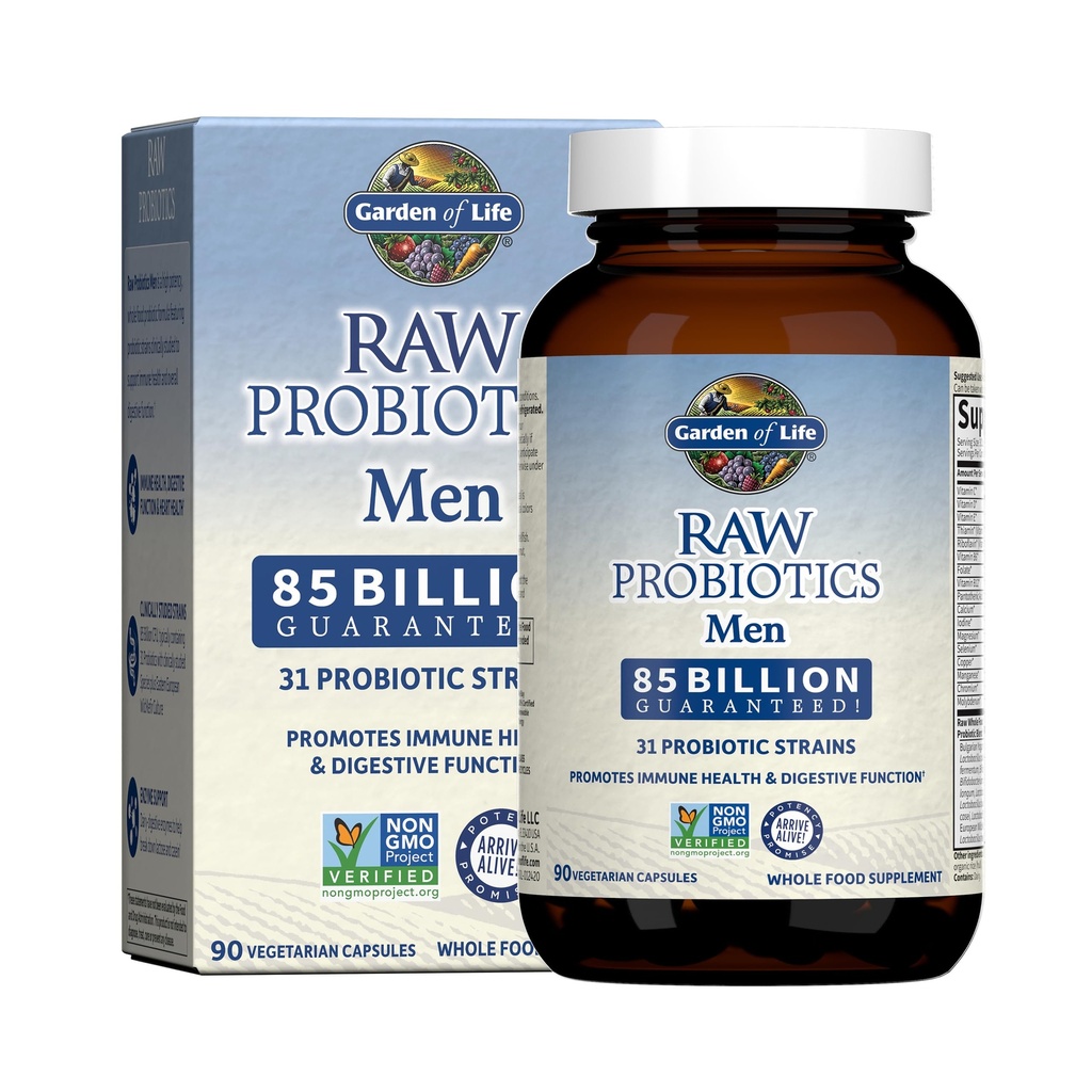Yaşam Bahçesi - RAW Probiyotiks Men - 90 Vegetarian Capsules