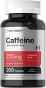 Horbäach Caffeine Pills 200 mg | Green Tea | 200 Tablet | Vegetarian, Non-GMO & Gluten Free