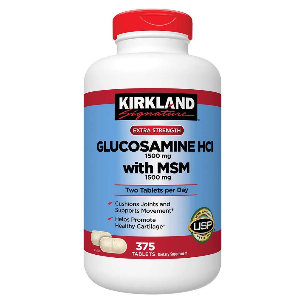 Kirkland Signature Glucosamine with MSM, 375 Tablet