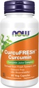 NOW Συμπληρώματα τροφίμων, CurcuFRESHTM κουρκουμίνη, που προέρχονται από φρέσκο χυμό κουρκουμά, συμπλέγμα χυμών κουρκουμίνης, κάψουλες 60 Veg