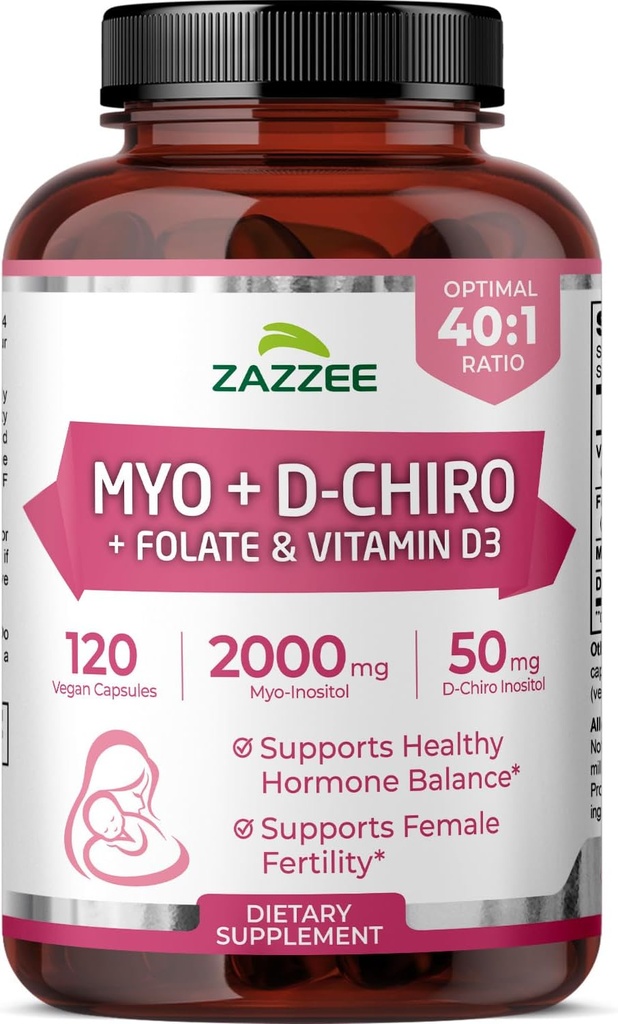 Kadınlar için Myo ve D-Chiro Inositol Supplement for Women - Fertness Supplement for Women with Ideal 40:1 Fiyatı Myo & D-Chiro Inositol D3 & Torchfolate Ovarian Support Vitaminleri - ISO Lab Tested (30 Hizmet)