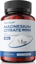 Magnezyum Citrate Capsules 500 mg Supplement: For Constipation & Health Sleep Support Highly Absorbable Magnezyum Element Supplement Complex for Muscle & Digestion Support - Non-GMO & Gluten Free