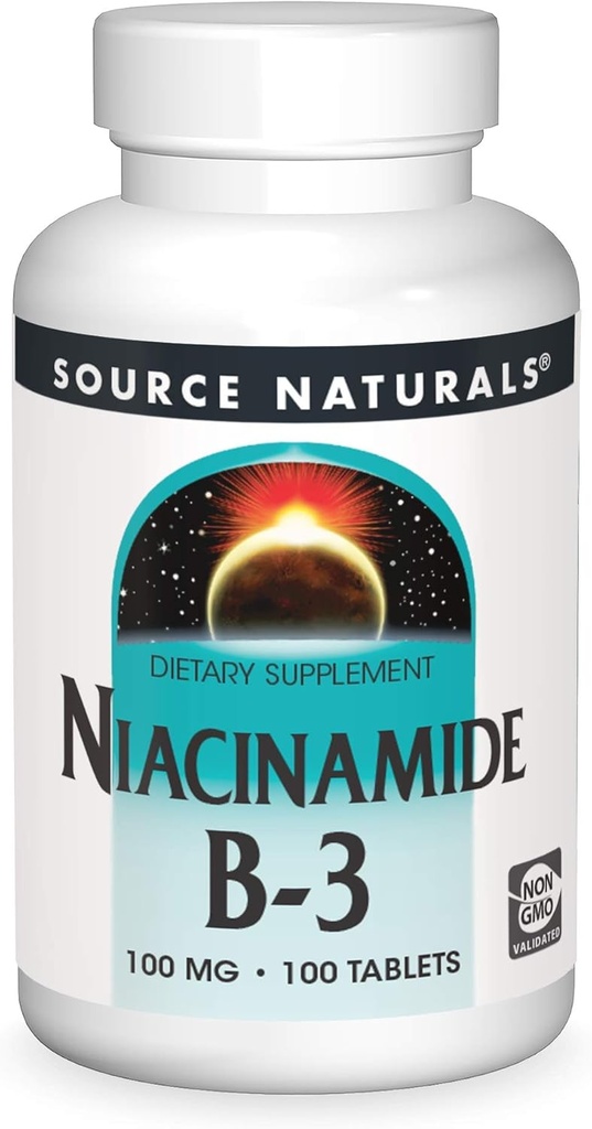 Source Naturals Νιακιναμίδη B-3, 100 mg Συμπλήρωμα Διατροφής - 100 δισκία