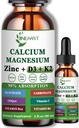 Kalsiyum çinko sıvı damlaları, Sıvı Glycinate 500 mguba 1000 mg D3,K2,B6,B12,Coq10 Bone Strength, Muscle Function,6X Güçlü Than Gummies Capsules