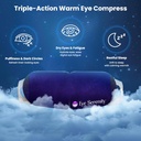 Steam Eye Mask Self-Heating Warm Compress for Kuru Eye, Fast Relief for Stye, Puffy Hassas Gözler - Uyku için Moist Heat Maske, 15 Pack