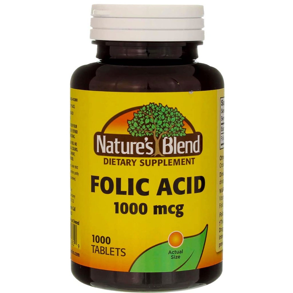 Φολικό οξύ 1000 mcg - 1000 δισκία Συσκευασία των 3