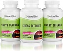 DoğalSlim Stres Yardımı Tamamlandı - Stres Defender, Yüksek Kortisolksiyon, Kontrol Cravings, Sleep & Metabolism Vitamin B5 Pantothenic Acid & L Tyrosine 180 Sebze Capsules 3 Pack