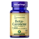 Puritan's Pride Beta Carotene Provitamin A 7,500 660 (5.000 IU), Immune System, Antioksi ve Eye Health Support, 100 Day Supply, 100 Hızlı Yayın Softgels
