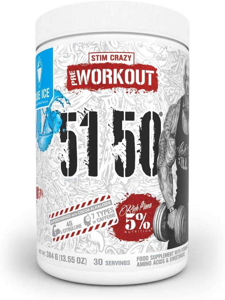5% Διατροφή Πλούσια Piana 5150 High Stim Pre-Workout Powder 