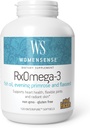 WomenSense by Natural Factors, RxOmega-3 Fish Oil, υποστηρίζει μια υγιή καρδιά και αρθρώσεις με λάδι Primrose, Omega-3 DHA και EPA, χωρίς γλουτένη, 120 softgels (60 μερίδες)